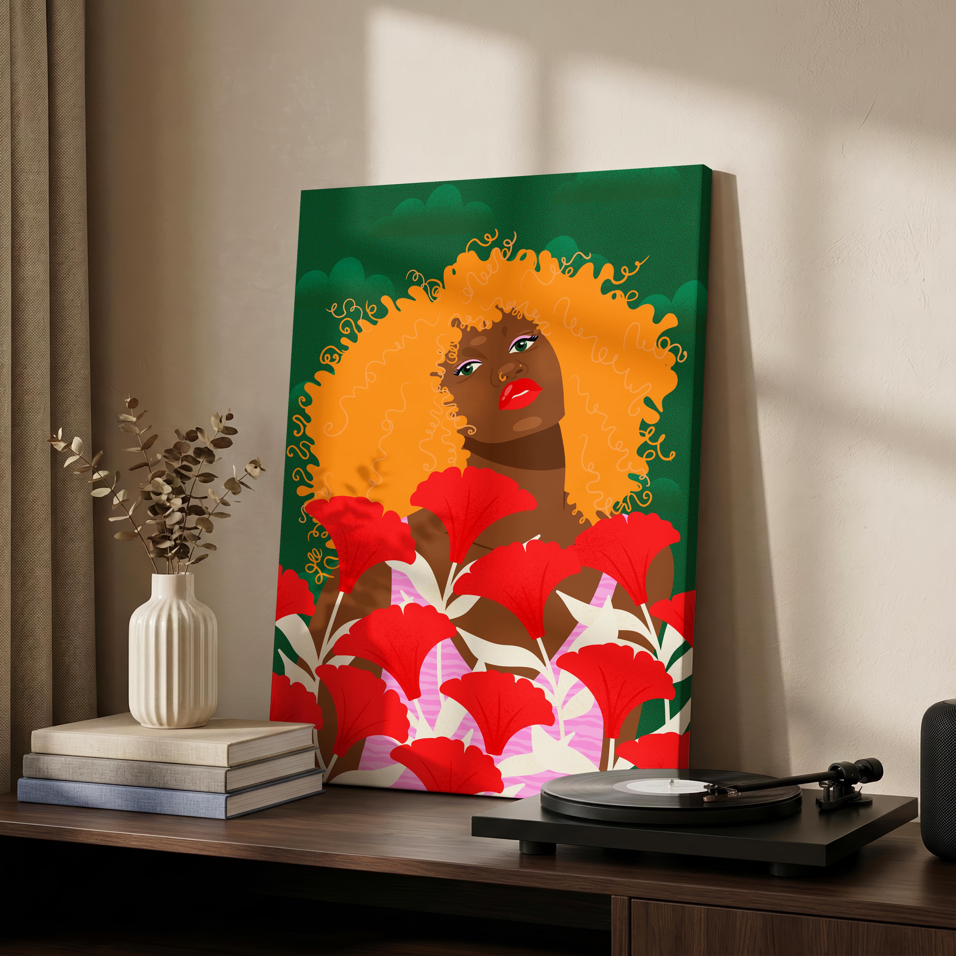 Garden Walk - Rosalinde Clara - Framed Canvas Wall Art Print | House Prints