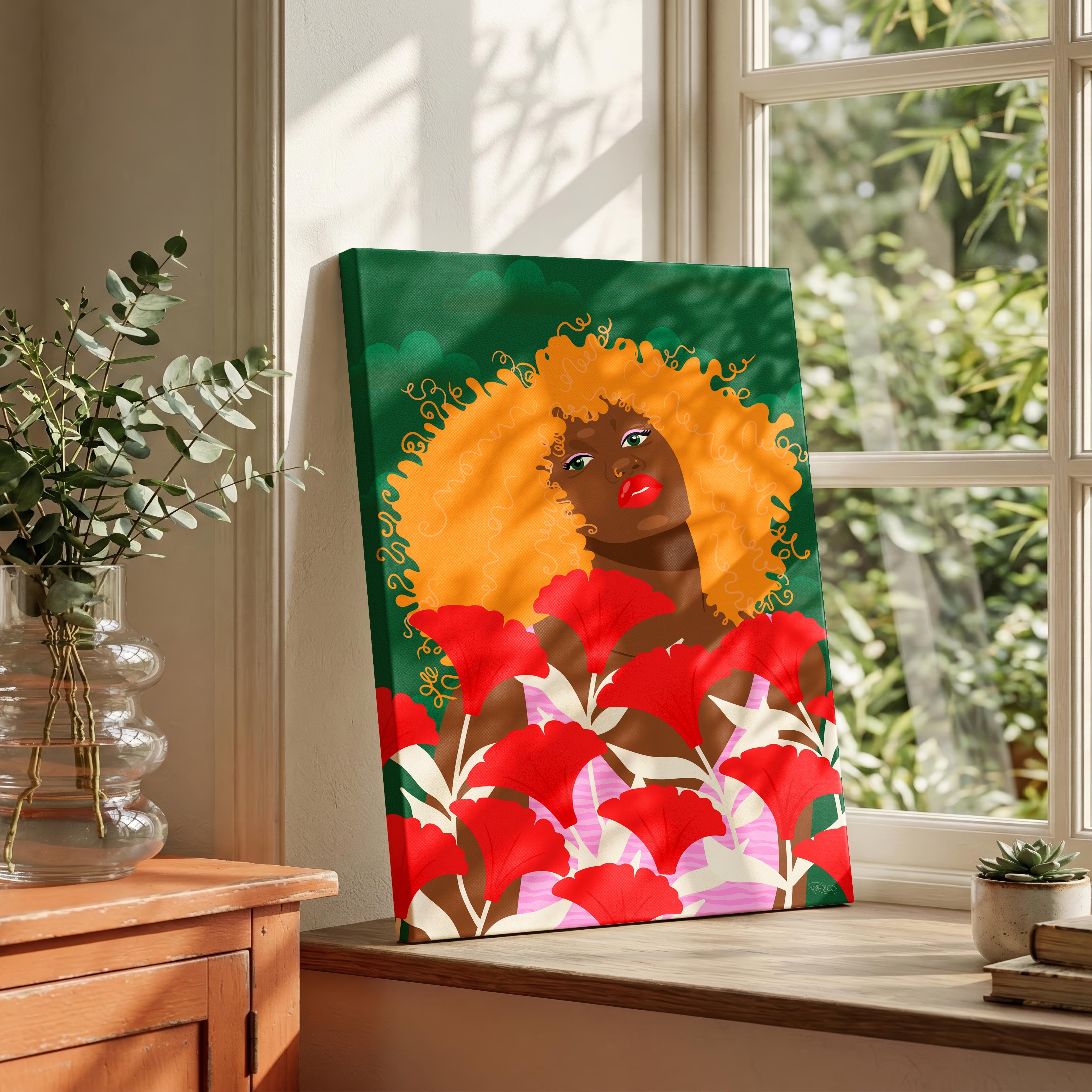 Garden Walk - Rosalinde Clara - Framed Canvas Wall Art Print | House Prints