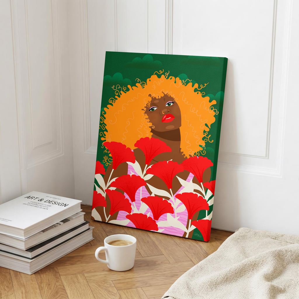 Garden Walk - Rosalinde Clara - Framed Canvas Wall Art Print | House Prints
