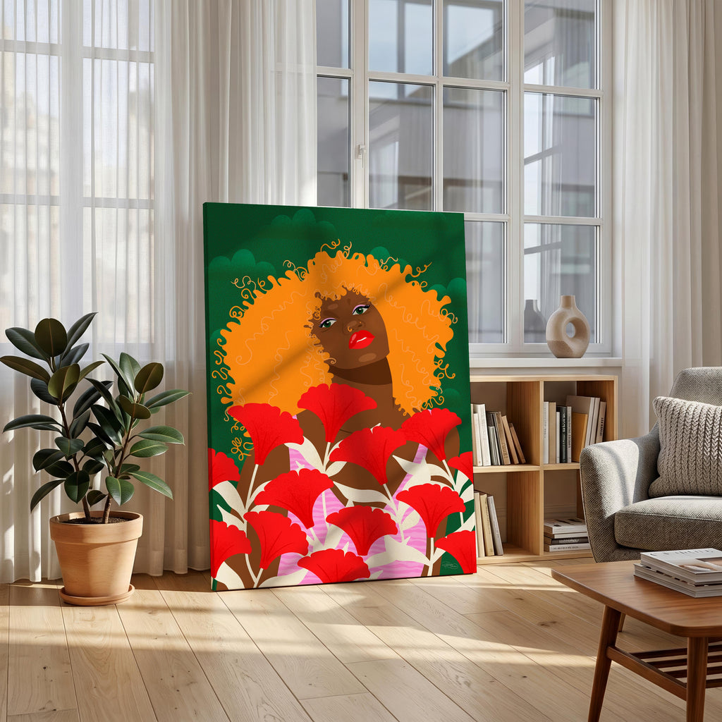 Garden Walk - Rosalinde Clara - Framed Canvas Wall Art Print | House Prints