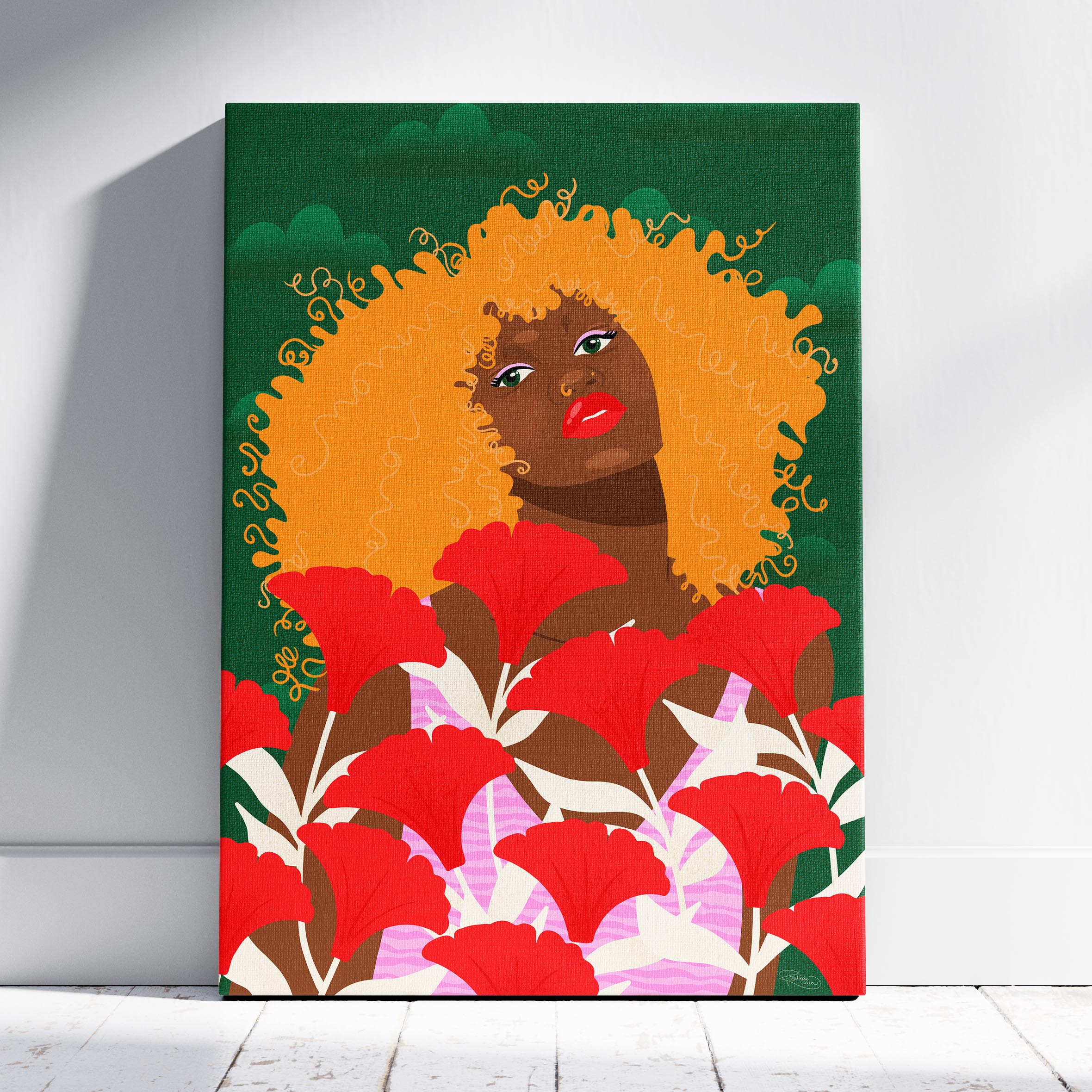 Garden Walk - Rosalinde Clara - Framed Canvas Wall Art Print | House Prints