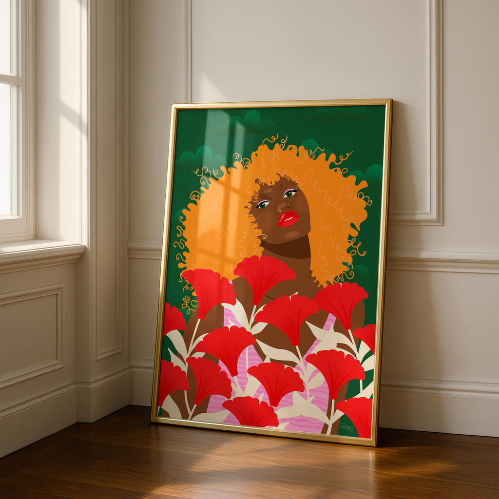 Garden Walk - Rosalinde Clara - Rolled Poster Wall Art Print | House Prints