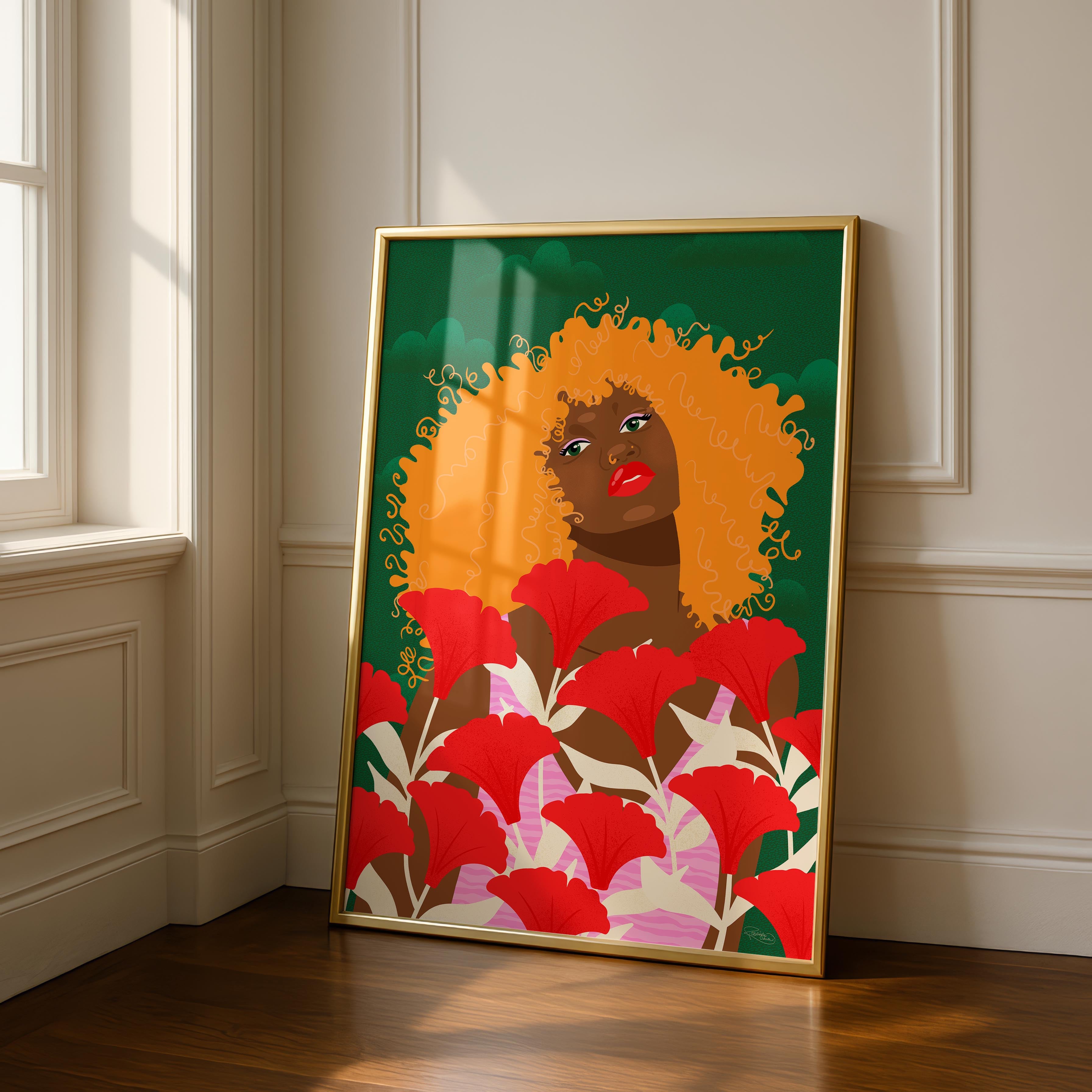 Garden Walk - Rosalinde Clara - Rolled Poster Wall Art Print | House Prints