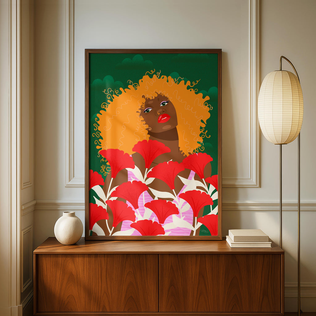 Garden Walk - Rosalinde Clara - Rolled Poster Wall Art Print | House Prints