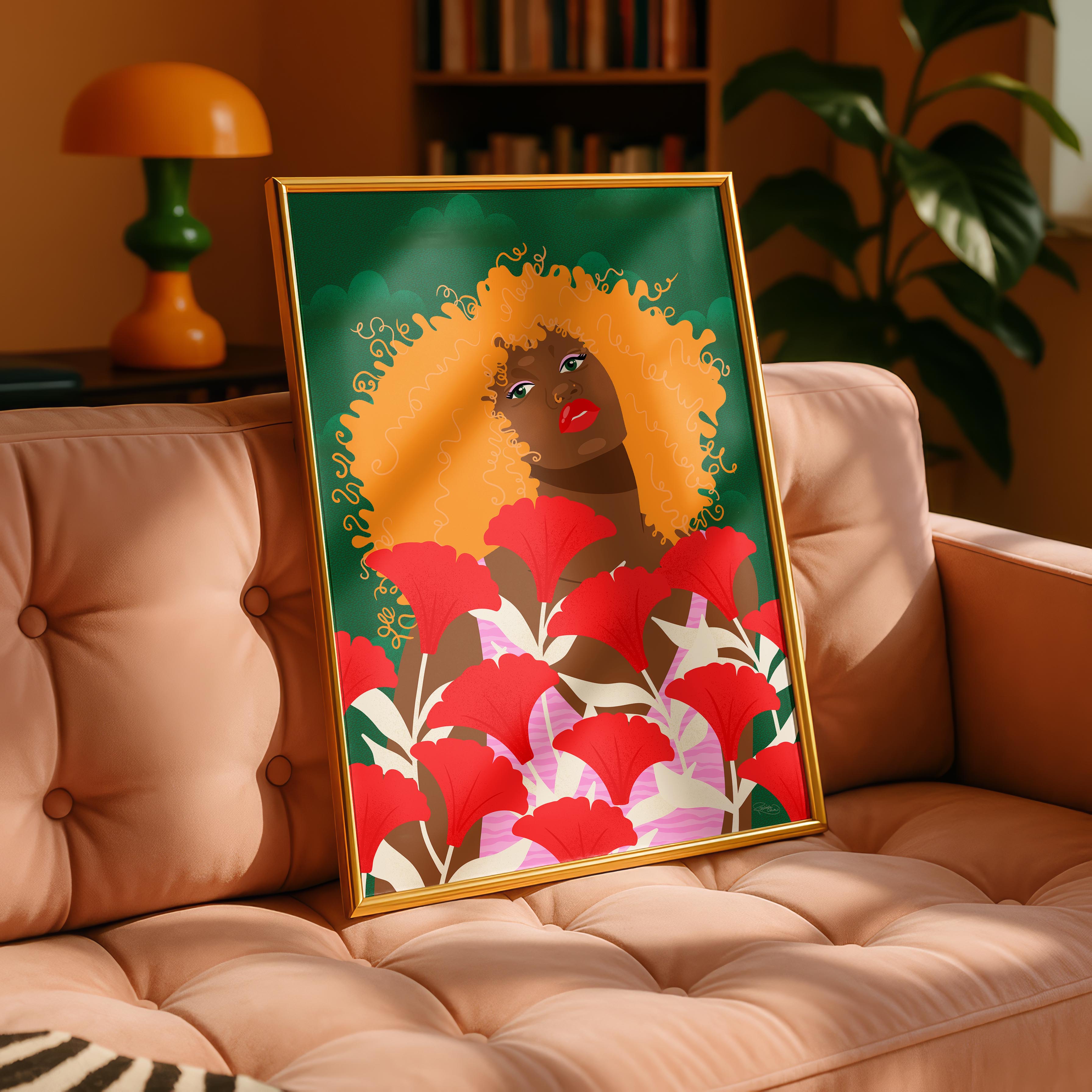 Garden Walk - Rosalinde Clara - Rolled Poster Wall Art Print | House Prints