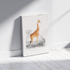 Giraffe (Giraffa Camelopardalis) - Charles Dessalines D'Orbigny - Framed Canvas Wall Art Print | House Prints