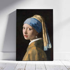 Girl with a Pearl Earring - Johannes Vermeer - Framed Canvas Wall Art Print | House Prints