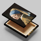 Girl with a Pearl Earring - Johannes Vermeer - Framed Canvas Wall Art Print | House Prints