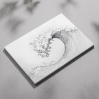 Graceful Wave in Motion - Framed Canvas Wall Art Print | House Prints