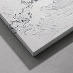 Graceful Wave in Motion - Framed Canvas Wall Art Print | House Prints
