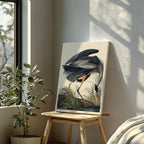 Great Blue Heron Of America - John James Audubon - Framed Canvas Wall Art Print | House Prints