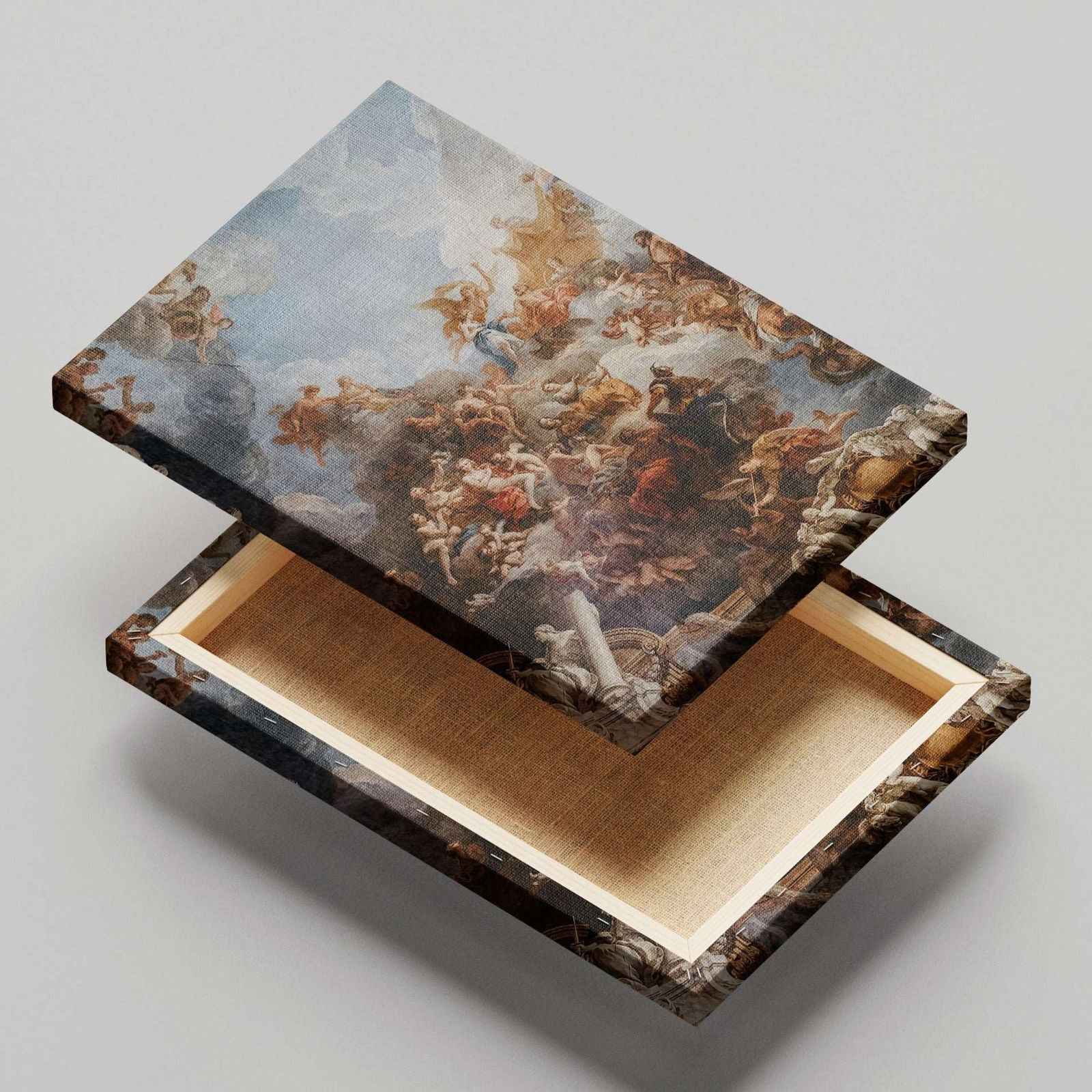 Greek Gods in the Clouds - Framed Canvas Wall Art Print - House Prints