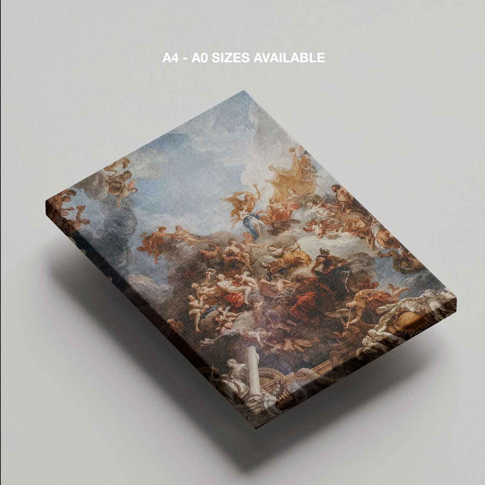 Greek Gods in the Clouds - Framed Canvas Wall Art Print - House Prints