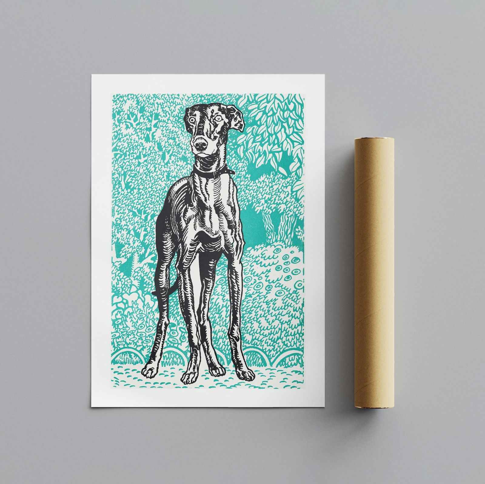 Greyhound Vol. 2 - Moriz Jung - Rolled Poster Wall Art Print | House Prints