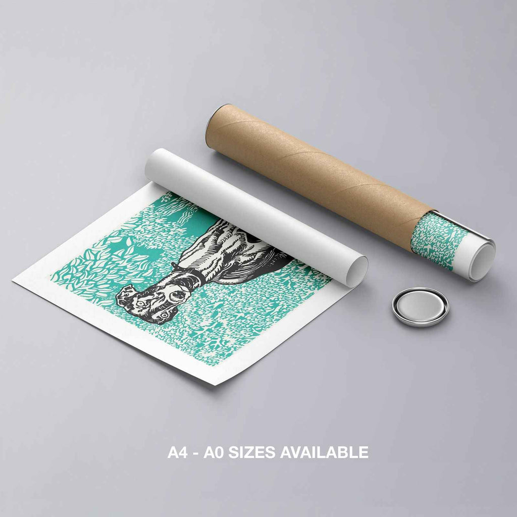 Greyhound Vol. 2 - Moriz Jung - Rolled Poster Wall Art Print | House Prints
