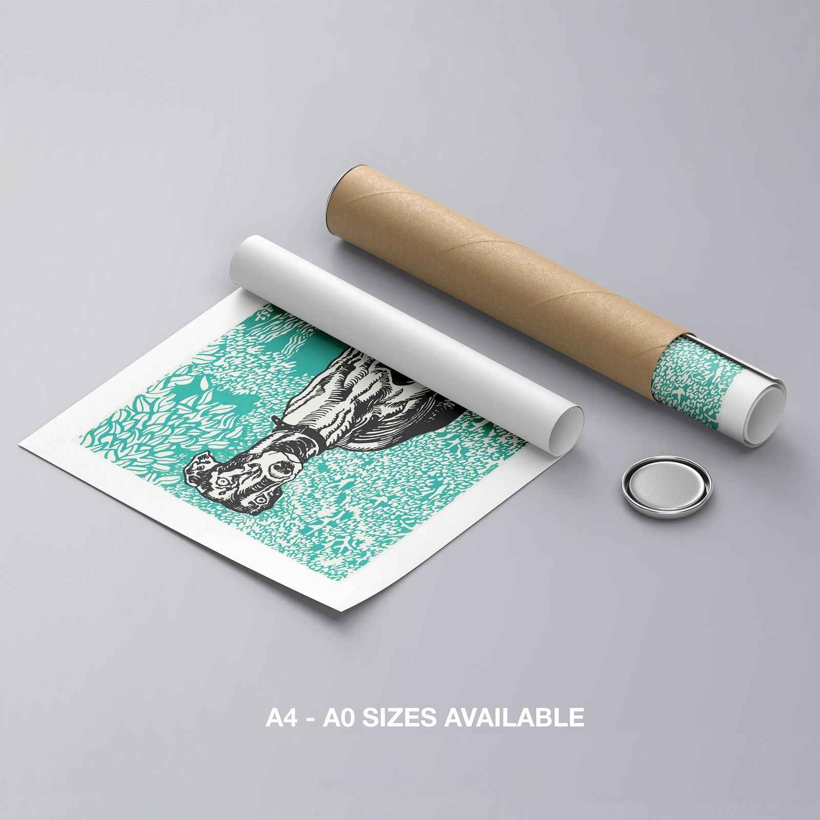 Greyhound Vol. 2 - Moriz Jung - Rolled Poster Wall Art Print | House Prints