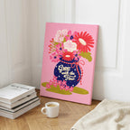 Grow With The Flow - Rosalinde Clara - Framed Canvas Wall Art Print | House Prints