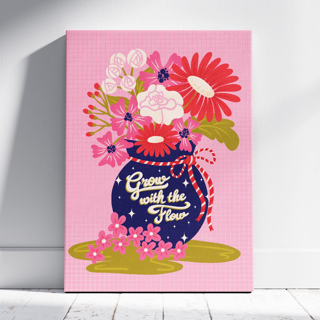 Grow With The Flow - Rosalinde Clara - Framed Canvas Wall Art Print | House Prints