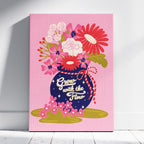 Grow With The Flow - Rosalinde Clara - Framed Canvas Wall Art Print | House Prints