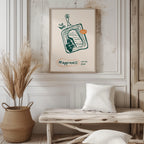 Happiness Can Be Fried Kitchen Cooking - Rolled Poster Wall Art Print | House Prints