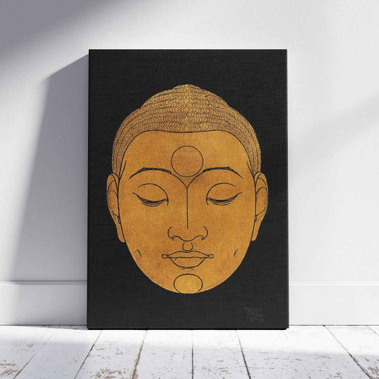 Head of Buddha - Reijer Stolk - Framed Canvas Wall Art Print - House Prints