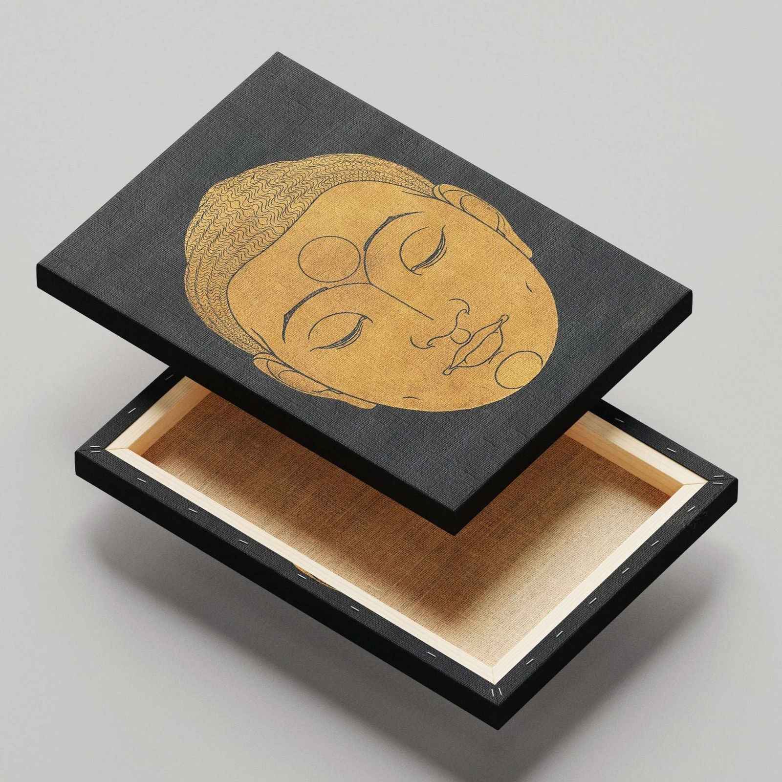 Head of Buddha - Reijer Stolk - Framed Canvas Wall Art Print | House Prints
