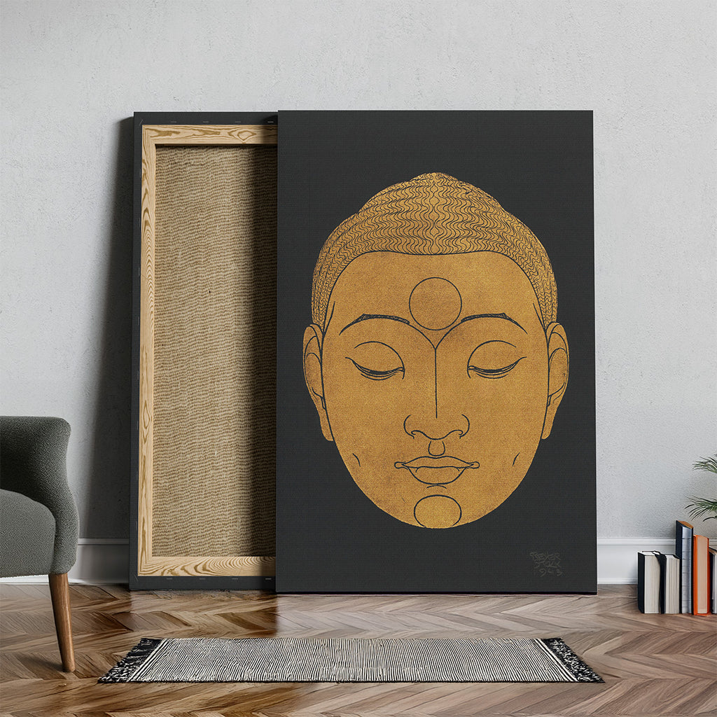 Head of Buddha - Reijer Stolk - Framed Canvas Wall Art Print | House Prints