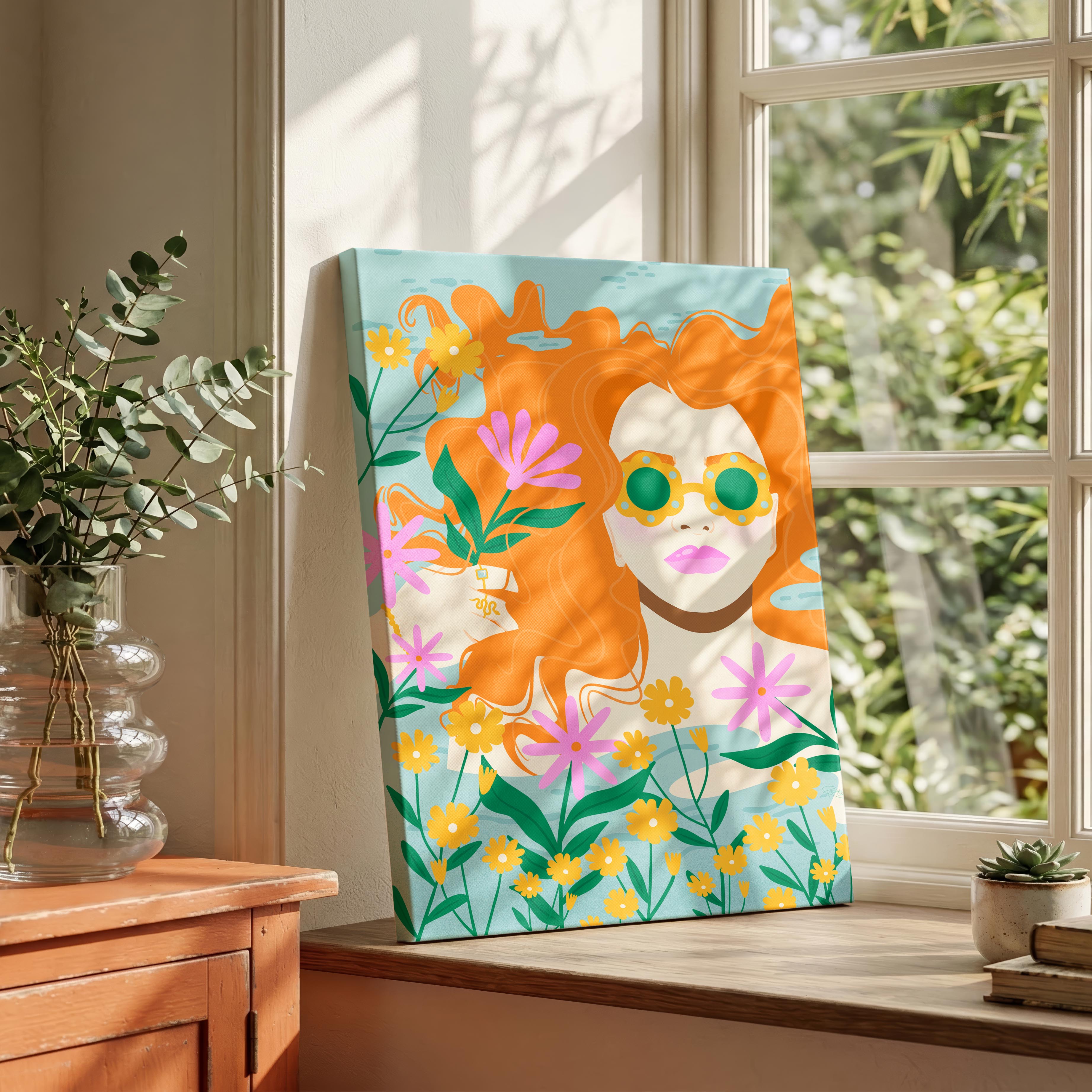 Healing Waters - Rosalinde Clara - Framed Canvas Wall Art Print | House Prints