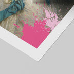 Hot Pink Paint Splatter Classic Alexandra - Rolled Poster Wall Art Print | House Prints