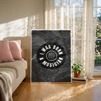 I Was Born a Musician Abstract Lines - Framed Canvas Wall Art Print | House Prints