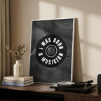 I Was Born a Musician Abstract Lines - Framed Canvas Wall Art Print | House Prints