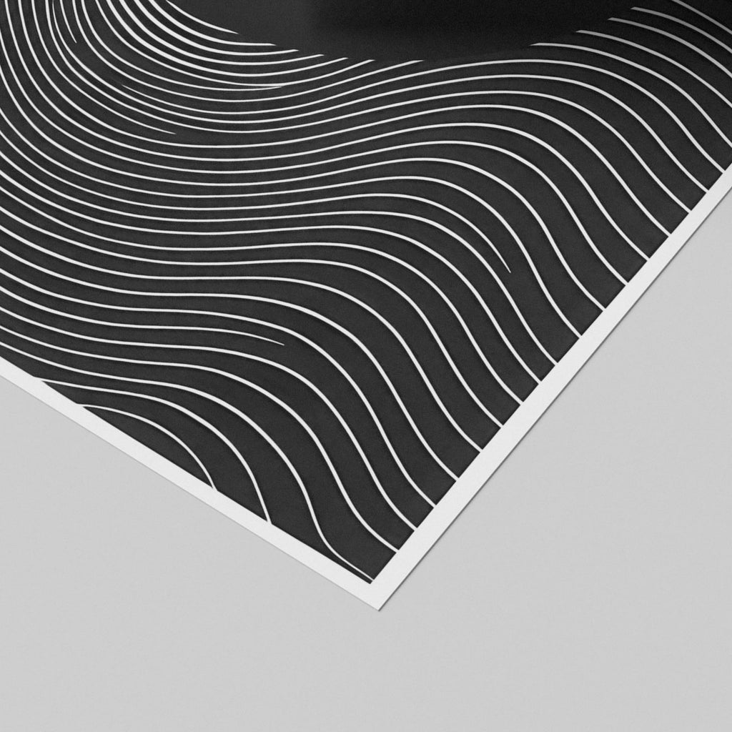 I Was Born a Musician Abstract Lines - Rolled Poster Wall Art Print