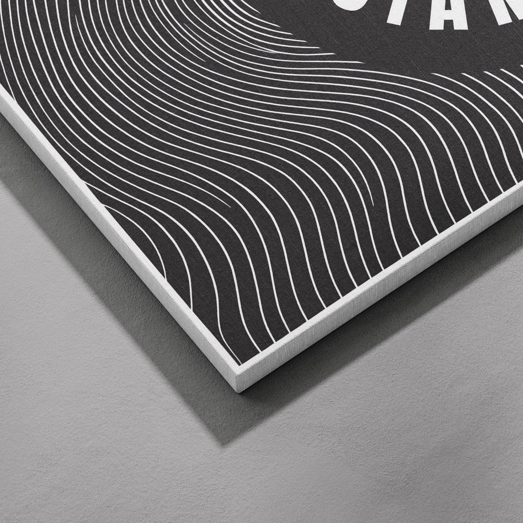 I Was Born a Musician Abstract Lines - Framed Canvas Wall Art Print | House Prints