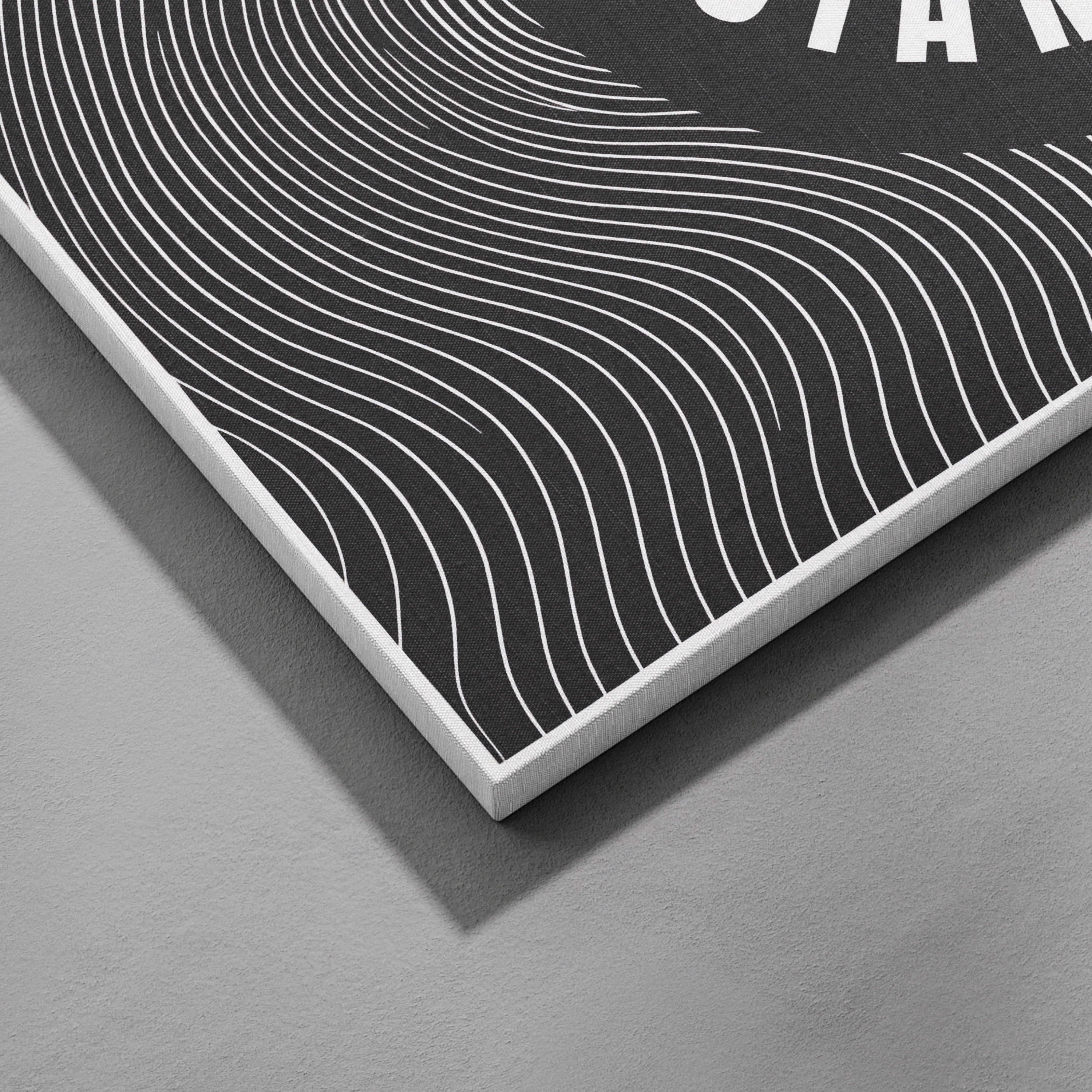I Was Born a Musician Abstract Lines - Framed Canvas Wall Art Print | House Prints