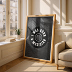 I Was Born a Musician Abstract Lines - Rolled Poster Wall Art Print