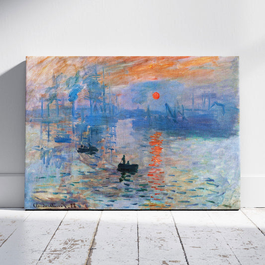 Impressionism, Sunrise - Claude Monét - Framed Canvas Wall Art Print - House Prints