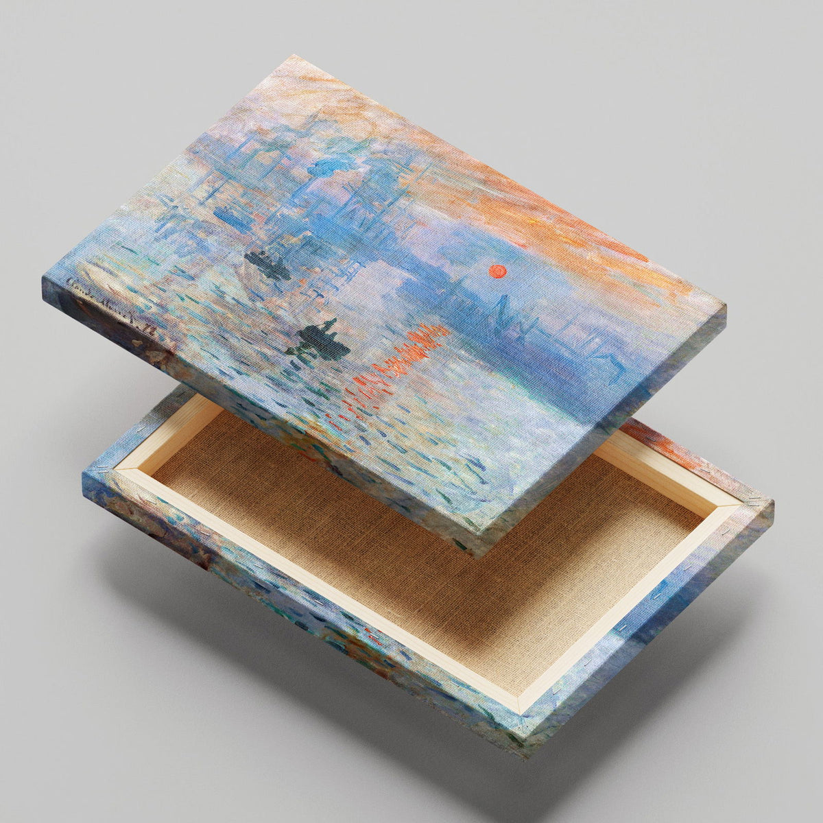 Impressionism, Sunrise - Claude Monét - Framed Canvas Wall Art Print | House Prints