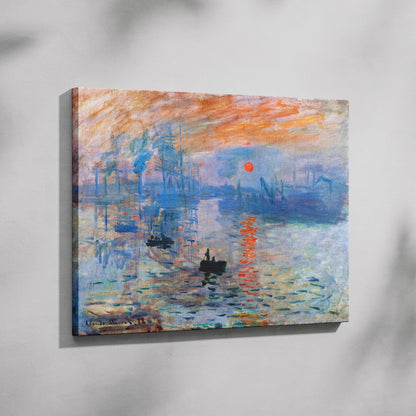 Impressionism, Sunrise - Claude Monét - Framed Canvas Wall Art Print - House Prints