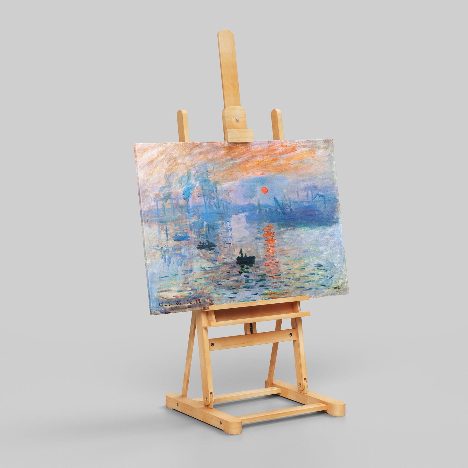 Impressionism, Sunrise - Claude Monét - Framed Canvas Wall Art Print - House Prints