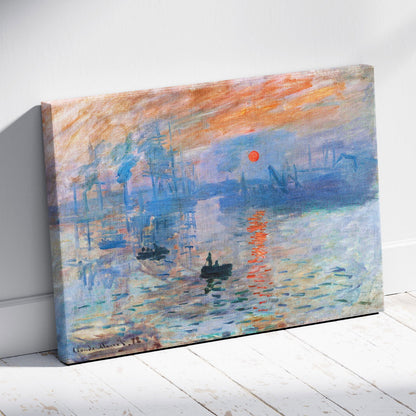 Impressionism, Sunrise - Claude Monét - Framed Canvas Wall Art Print - House Prints