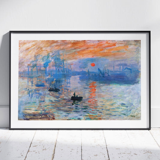 Impressionism, Sunrise - Claude Monét - Rolled Poster Wall Art Print - House Prints