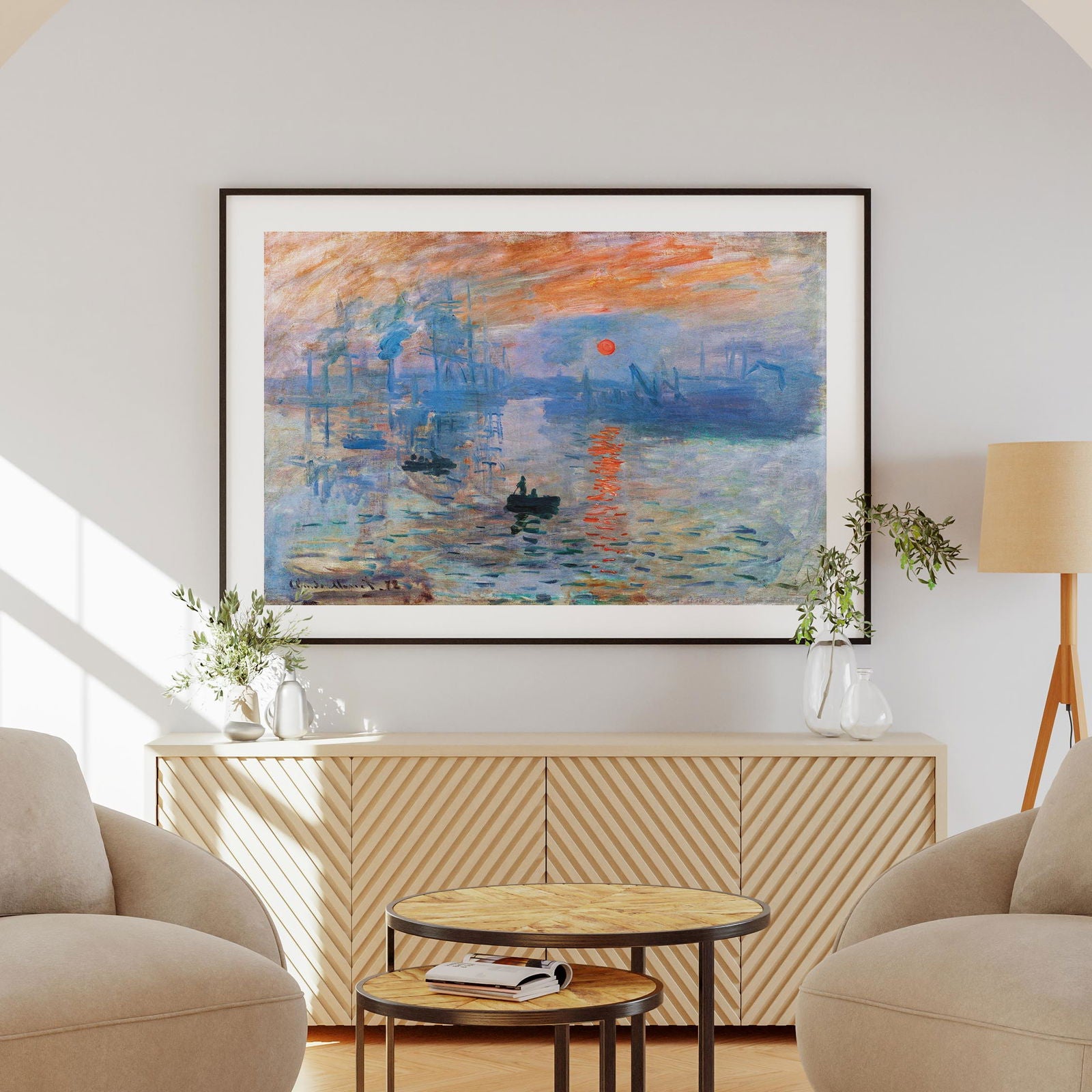 Impressionism, Sunrise - Claude Monét - Rolled Poster Wall Art Print - House Prints