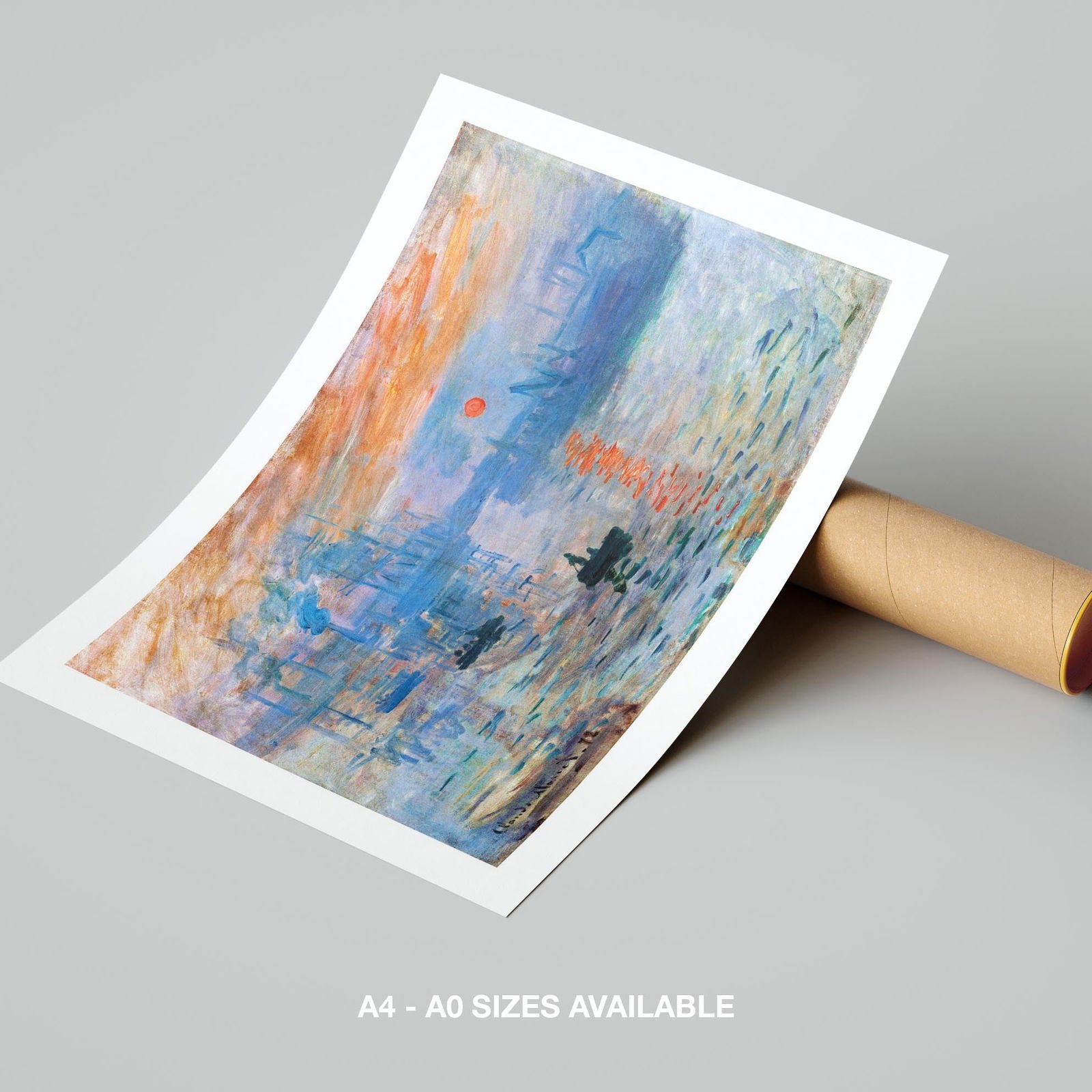 Impressionism, Sunrise - Claude Monét - Rolled Poster Wall Art Print - House Prints