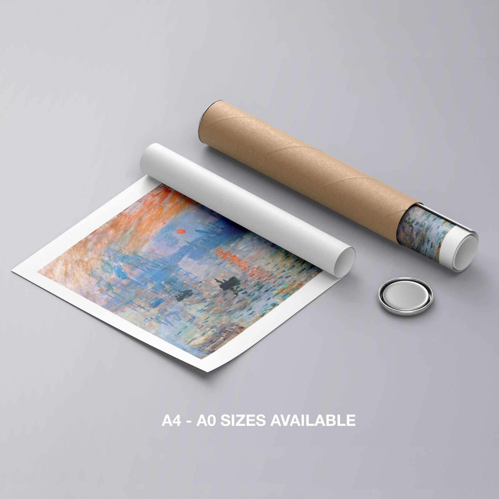 Impressionism, Sunrise - Claude Monét - Rolled Poster Wall Art Print - House Prints