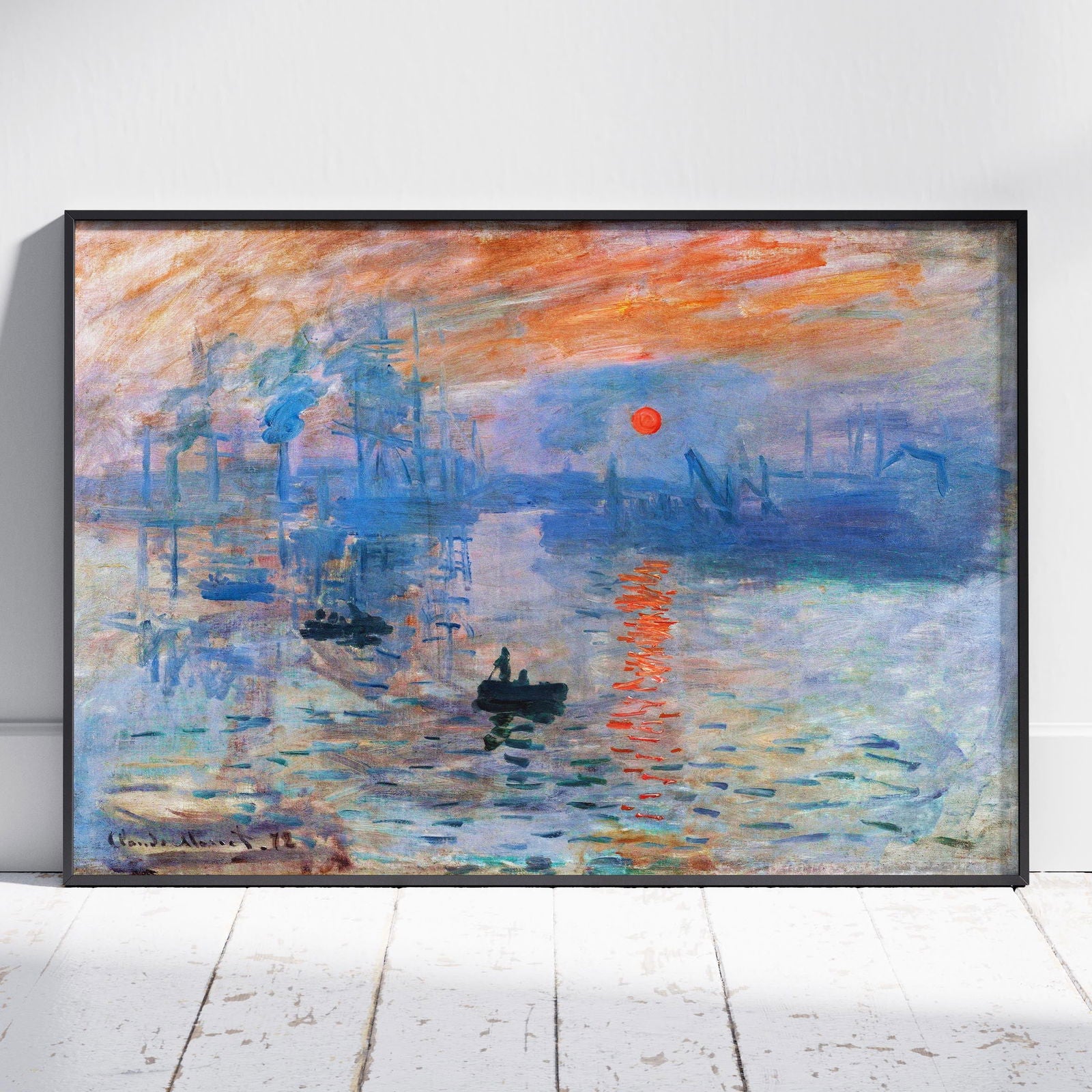 Impressionism, Sunrise - Claude Monét - Rolled Poster Wall Art Print - House Prints