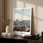 Istanbul Turkey World City Travel Art - Framed Canvas Wall Art Print | House Prints