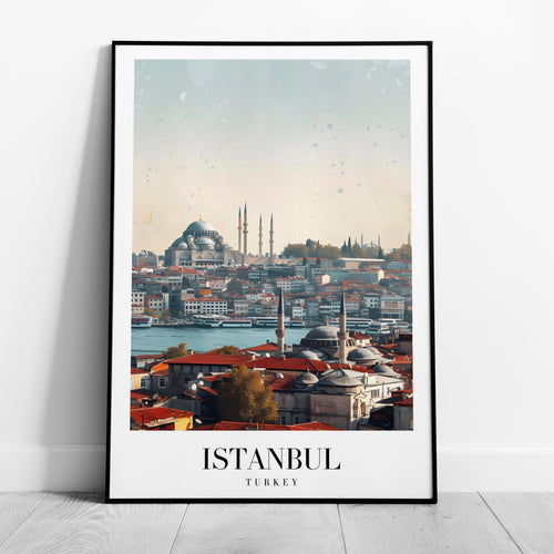 Istanbul Turkey World City Travel Art - Rolled Poster Wall Art Print | House Prints
