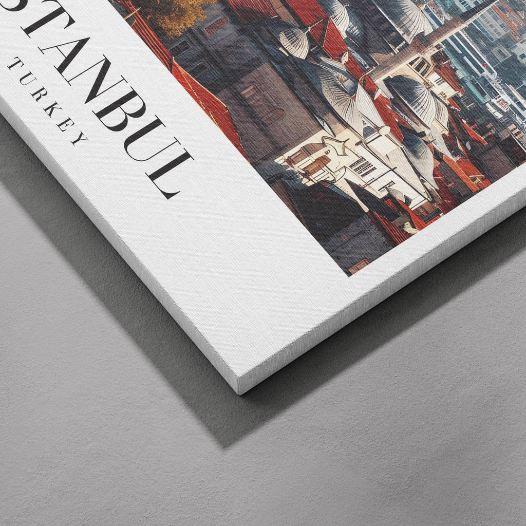 Istanbul Turkey World City Travel Art - Framed Canvas Wall Art Print | House Prints