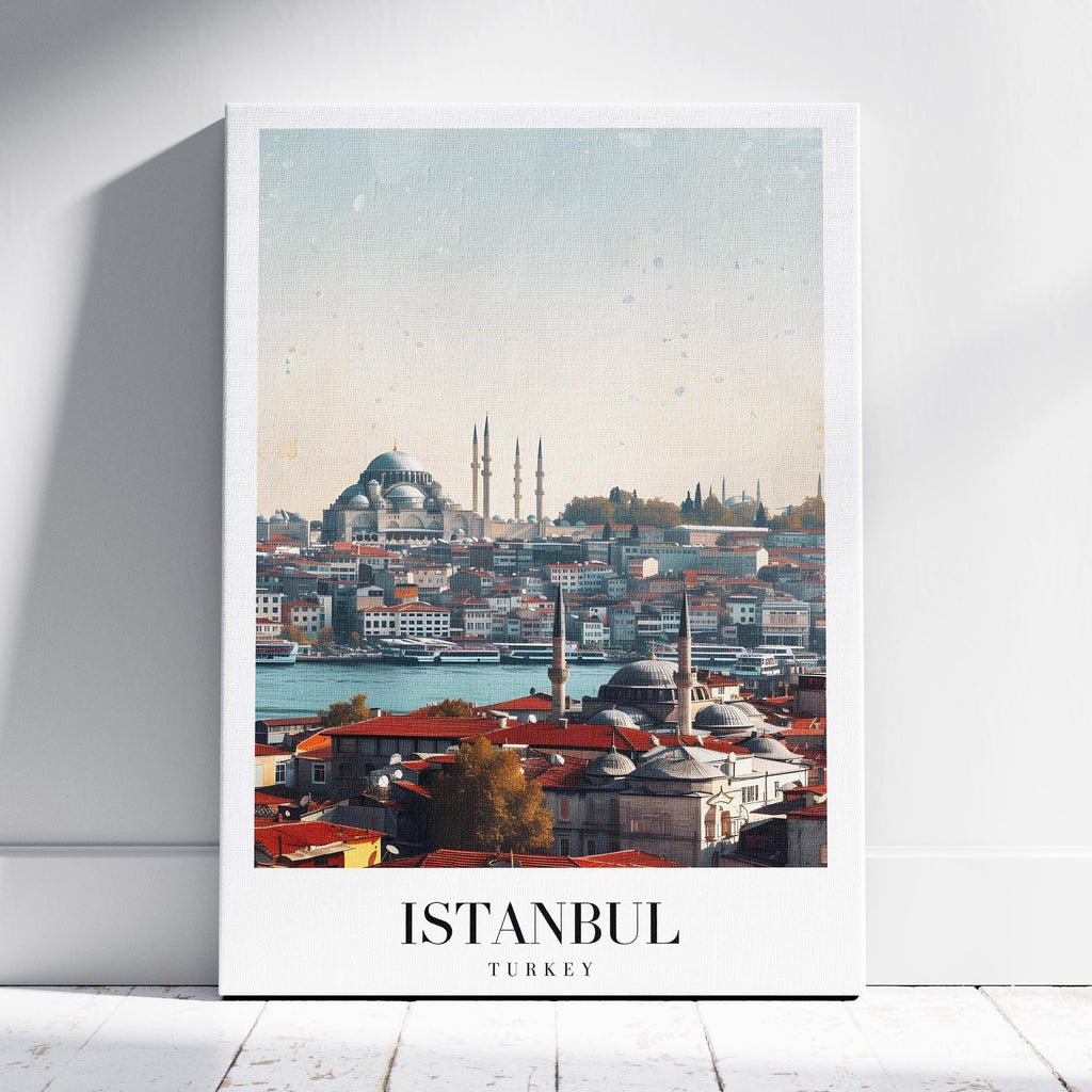 Istanbul Turkey World City Travel Art - Framed Canvas Wall Art Print | House Prints