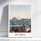 Istanbul Turkey World City Travel Art - Framed Canvas Wall Art Print | House Prints